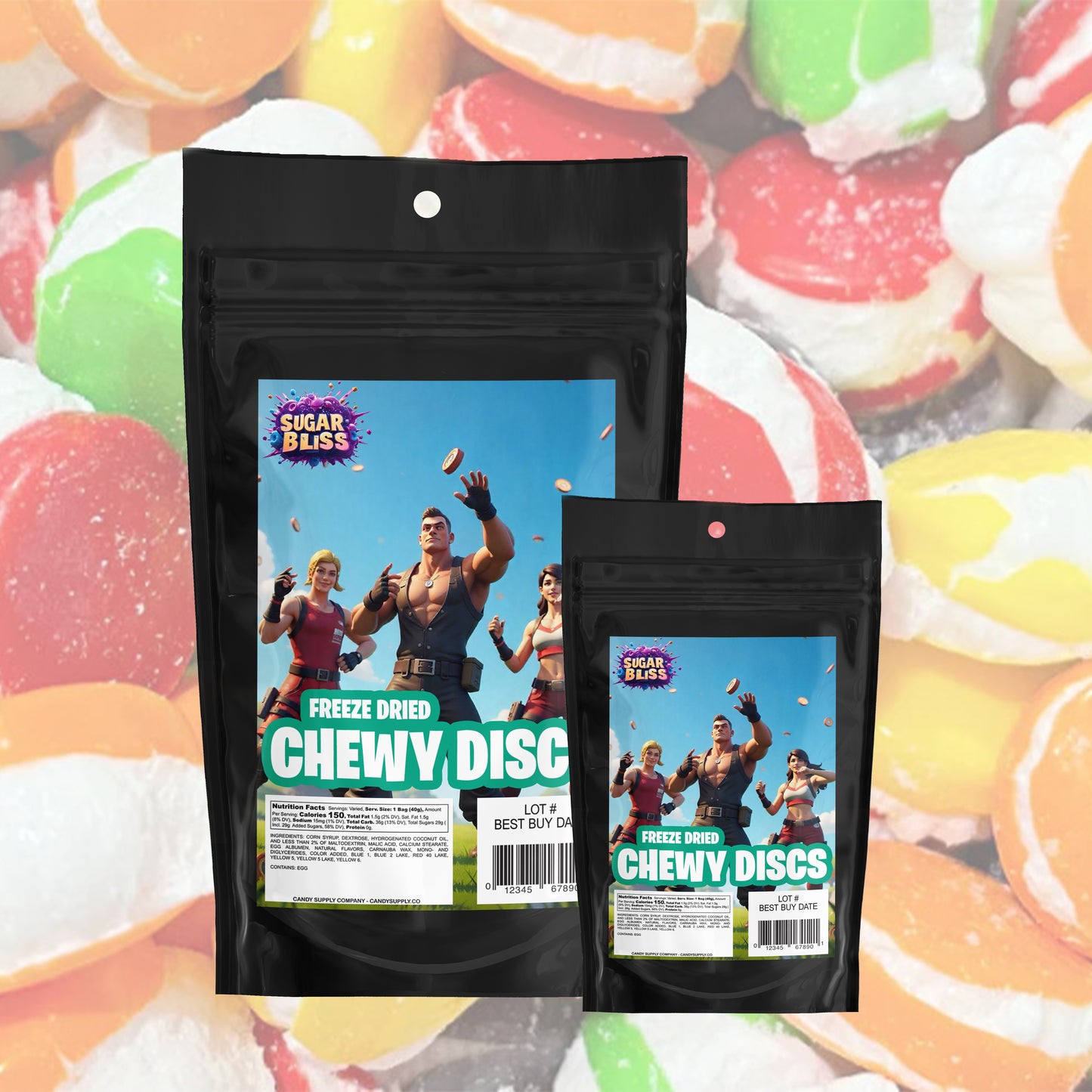 Sugar Bliss - Medium Bags - Wholesale Freeze Dried Candy - Gamer Themed Candy