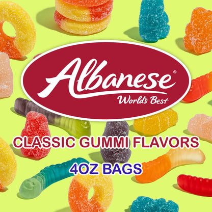 Albanese - 4oz Bags - Classic Gummi Flavors - Wholesale