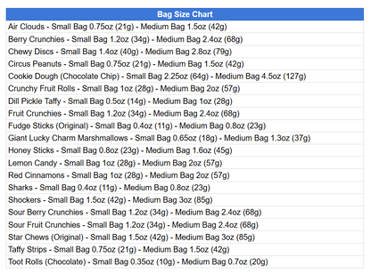 Sugar Bliss - Medium Bags - Wholesale Freeze Dried Candy - Gamer Themed Candy